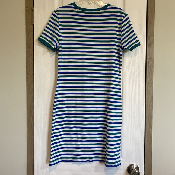 Chaps Ralph Lauren Tee Dress pocket logo womens sz Small nautical sailor girl - Picture 5 of 8